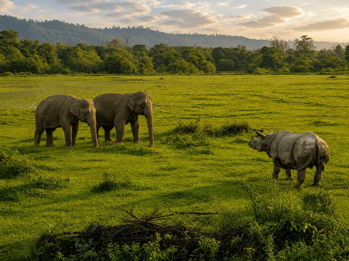 Rhino in Kaziranga